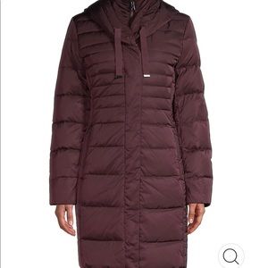 Tahari Down-filled long puffer jacket